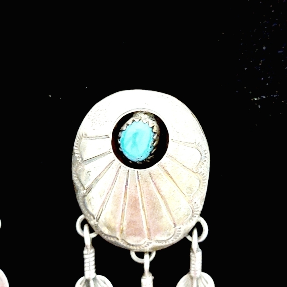 NAVAJO Sterling Silver Earrings - Picture 6 of 8